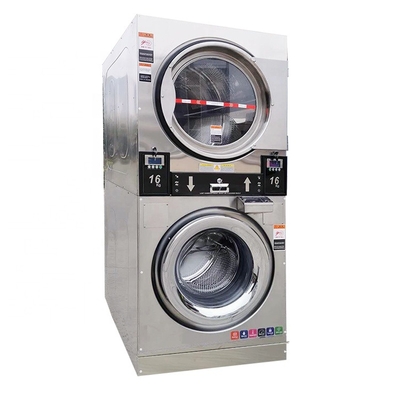 Laundromat Coin Or Card Stacked Washer Drier Pile Washing Machines For Laundry